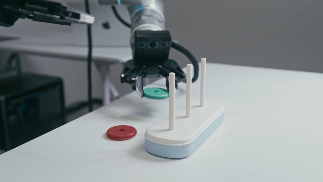 Real robot ring placement footage